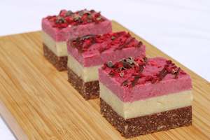 Raw Goodness - Raspberry White Chocolate Slice