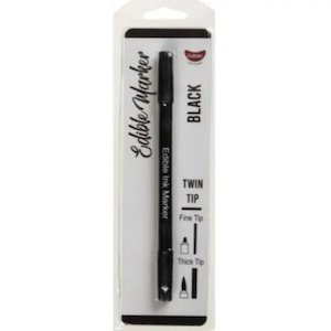 Road construction, repair or sealing: Black Edible Marker Pen