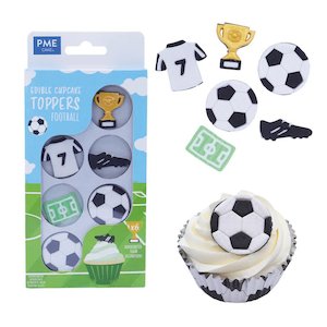 Road construction, repair or sealing: Edible Cupcake Toppers Football Pk/6