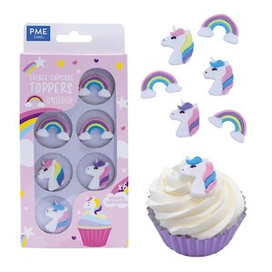 Edible Cupcake Toppers Unicorn Pk/6