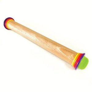 Road construction, repair or sealing: Cake Craft Beechwood Adjustable Rolling Pin