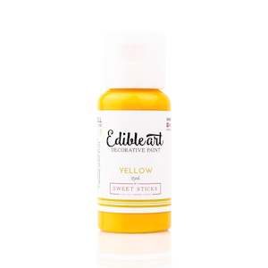 Sweet Sticks Edible Paint - Yellow - 15ml