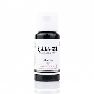 Sweet Sticks Edible Paint - Black- 15ml