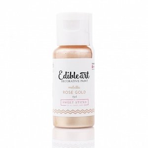 Sweet Sticks Edible Paint - Metallic Rose Gold - 15ml