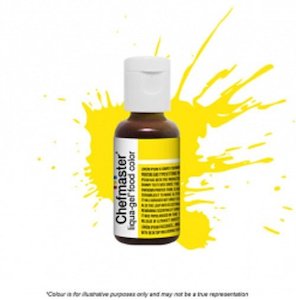 Road construction, repair or sealing: Chefmaster Liqua-Gel - Lemon Yellow - 20gm