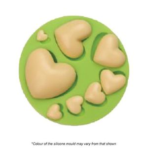 Silicone Mould -  Mixed Hearts