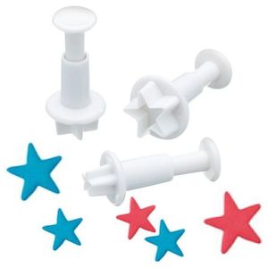 Mini Plunger Cutters - Stars (set of 3)