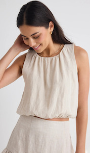 Womenswear: Reflection Linen Shell Top