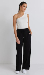 Townie Velvet Stripe Wide Leg Pants