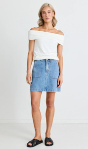 Womenswear: Orchard Denim Mini Skirt