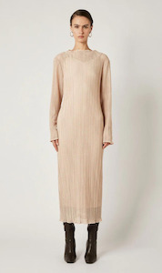 Womenswear: Krinkle Midi Dress | Latte