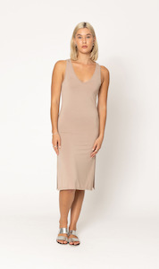 Womenswear: Reversable Rayon Full Length Slip - Nude