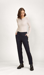 Womenswear: Crew Pant | Ink / Oat