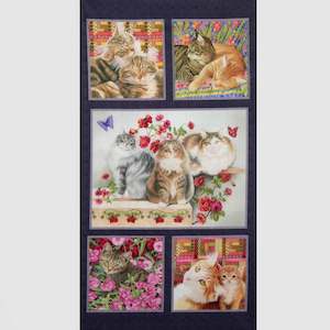 Fabrics textile: Cats N Quilts Panel