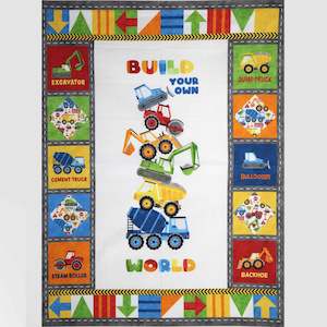 Fabrics textile: Build Your Own World  Panel