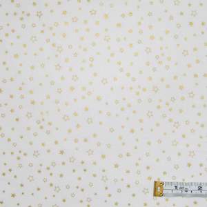 Fabrics textile: Metallic Star - Cream