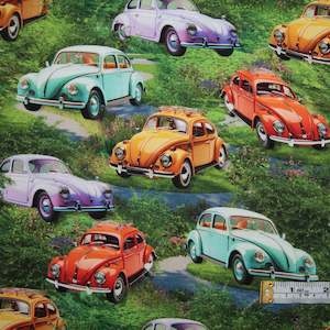 Fabrics textile: Retro Ride - Beetle Grass