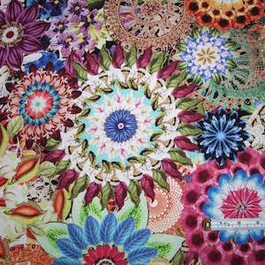 Fabrics textile: Floral Crochet Backer 2