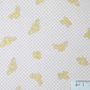 Fabrics textile: Honey Bee - Pink with Gold