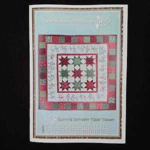 Lynette Anderson Designs - Running Reindeer Table Topper Pattern