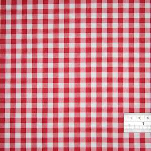 Fabrics textile: Polyester Gingham - Red