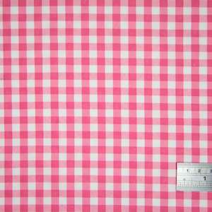 Polyester Gingham - Pink