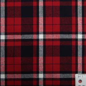 Brushed Cotton - Red/Blue Tartan