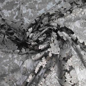 Fabrics textile: Silver Sequin Mesh