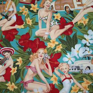 Pin Up Girls - Aloha Girls Teal