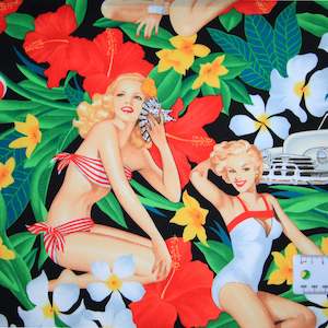 Pin Up Girls - Aloha Girls Black