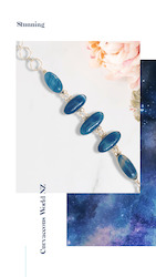 Royal Blue Botswana Agate bracelet