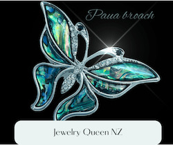 Internet only: Butterfly Paua broach