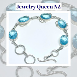 Sparkling Blue Topaz bracelet