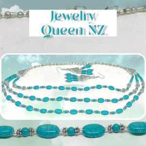 Tibetan Turquoise necklace set