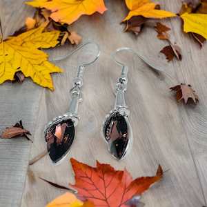 Crystal merlot earrings