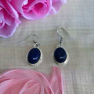 Oval Lapis Lazulli earrings