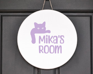 Cat Door Decal Custom Crafts NZ