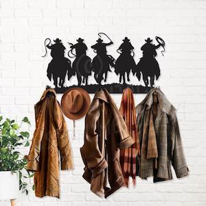 5 Cowboys Coat Rack