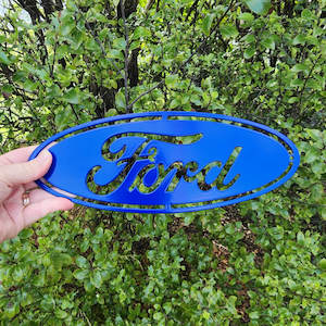 Man Cave Decor: Ford Logo - Space Blue