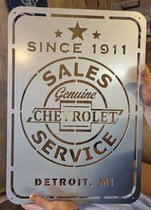 Man Cave Decor: Chevrolet Sales & Service