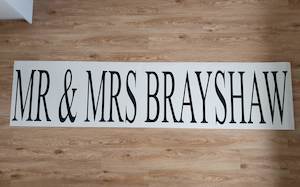 Wedding Banner Sticker 2.5m