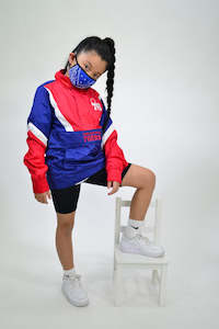 Youth Mitchell & Ness Nylon Anorak Windbreaker - Philadelphia 76ers