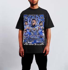 Screen printing: Tonga 676 Team Graphic Tee - BLACK_ROYALTY