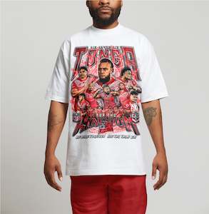 Tonga 676 Team Graphic Tee - WHITE_RED SEA