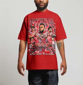 Screen printing: Tonga 676 Team Graphic Tee - RED_RED SEA