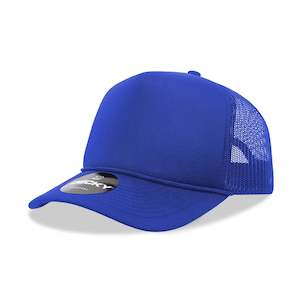 Decky 5 Panel Mid Profile Structured Foam Trucker - ROYAL