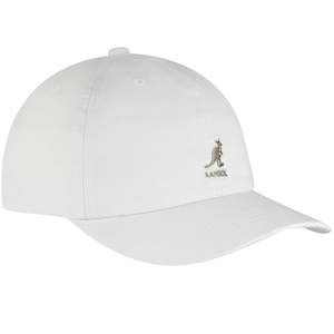 Washed Baseball Cap - White