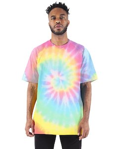 Screen printing: 7.5 OZ MAX HEAVYWEIGHT TIE DYE - Sherbet Rainbow