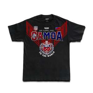 Samoa 685 Jersey Big Red V_Block Tee_Made to order