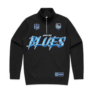 NSW BLUES Predator Half Zip Crew